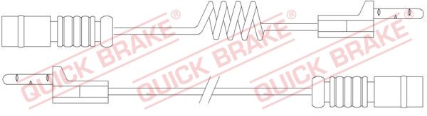 QUICK BRAKE Сигнализатор, износ тормозных колодок WS 0176 A